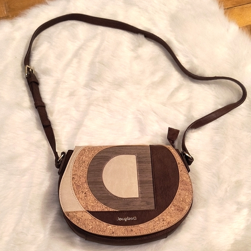 Desigual Brown and Cream Women's Bag
